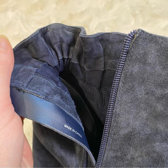 Arturo Chiang Rakel Block Heel Zip Ankle Bootie Women’s 9.5 Gathered Heel Boot - Picture 12 of 15